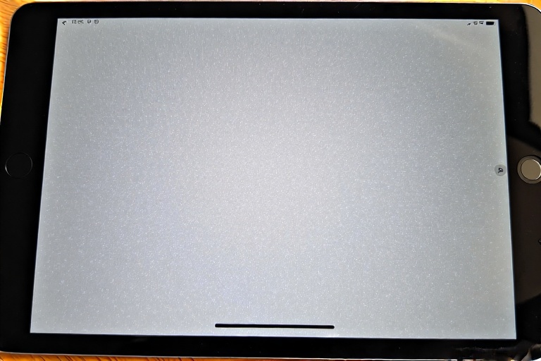 white dots on ipad screen