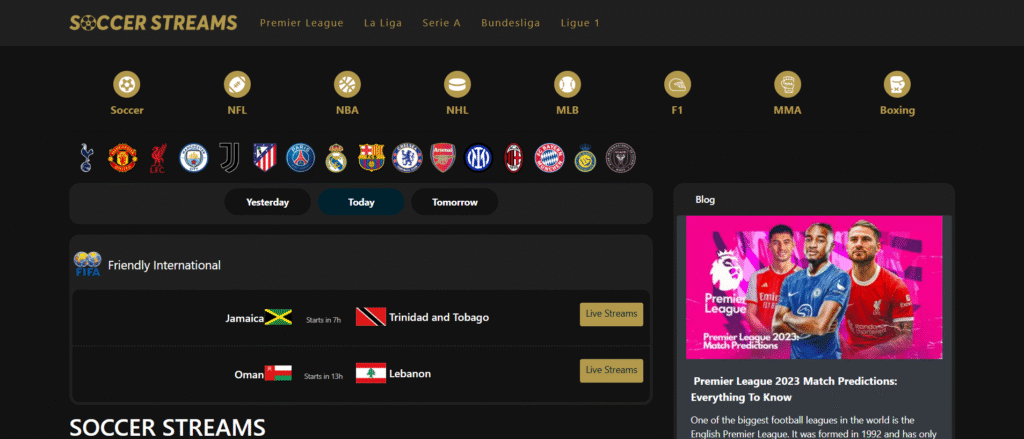 Soccer Streams